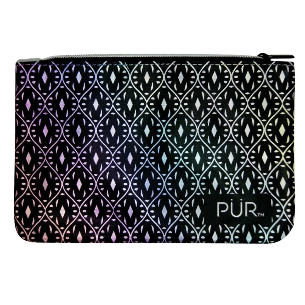 PUR Holographic Shimmer Foil Cosmetic Makeup Bag